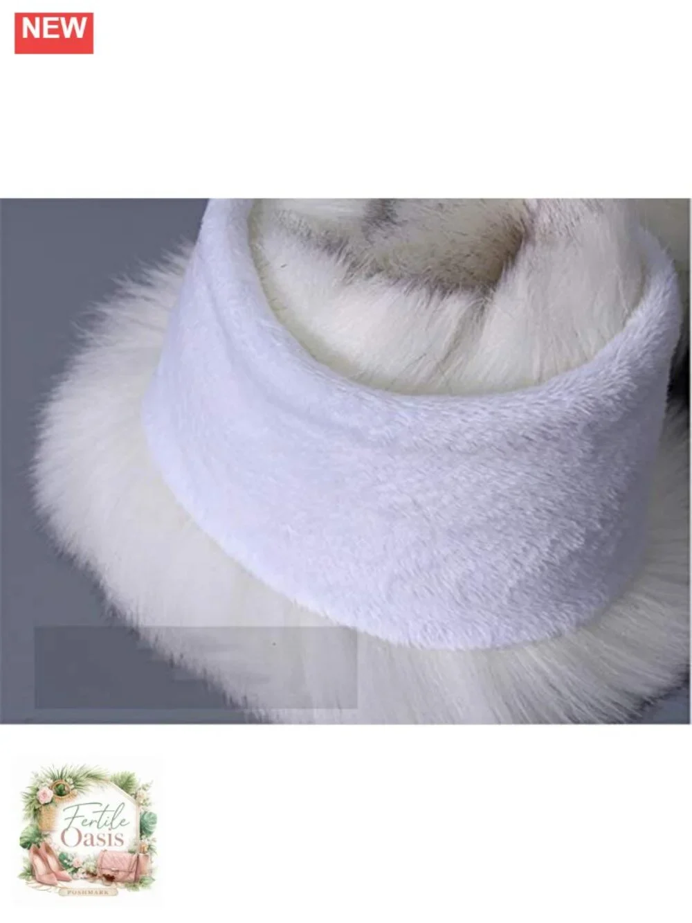 Womens Faux Fur Collar Winter Warm Wrap Stole Scarf Shawl Shrug